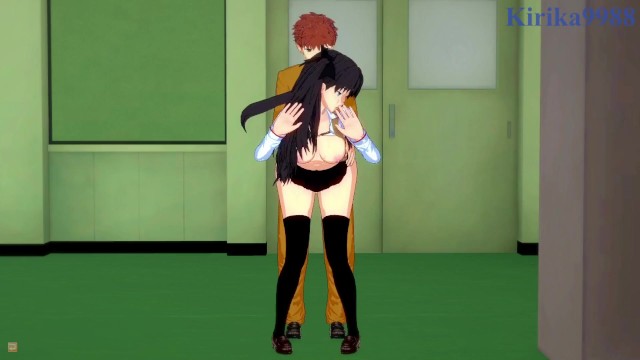 【3D】坂凛和士郎学校走廊里发生了深度的性关系}
