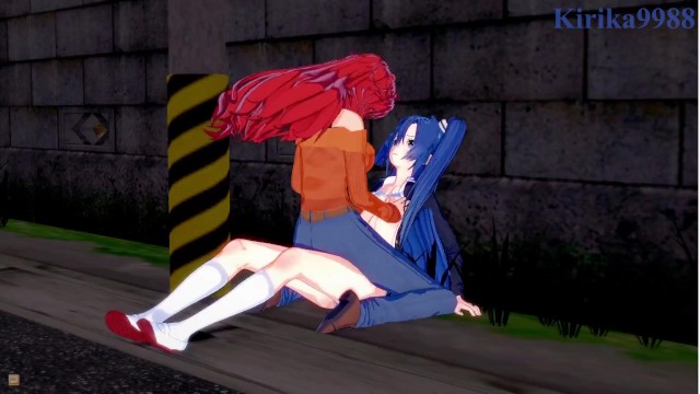 【3D】小美和莉莎在一条废弃的街道上进行激烈的性爱}