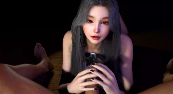 【3D】性感小母狗渴望我的鸡巴 自动口交和女上}