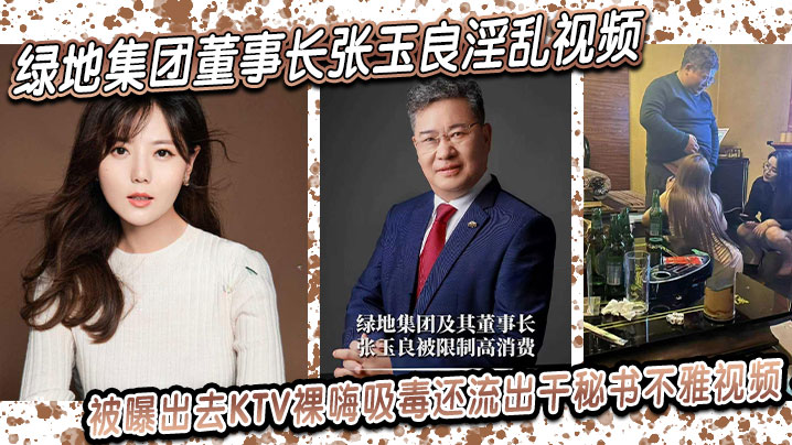 绿地集团董事长张玉良淫乱视频，被曝出去KTV裸嗨吸毒，还流出干秘书不雅视频！}